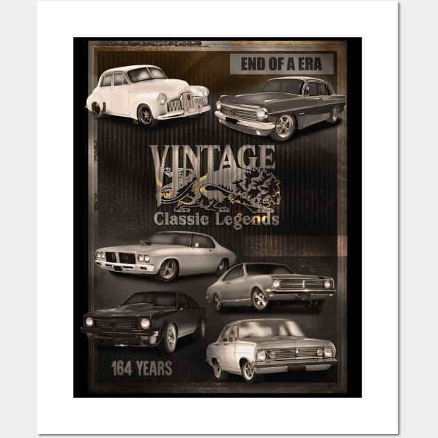 Holden Vintage Classic Cars Wall Art by hardtbonez